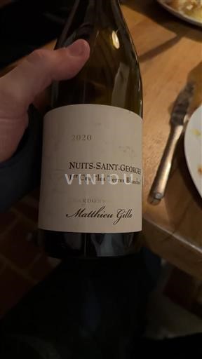 Borgonha Nuits-Saint-Georges Premier Cru Domaine Matthieu Gilles 1er Cru Les Terres Blanches 2020