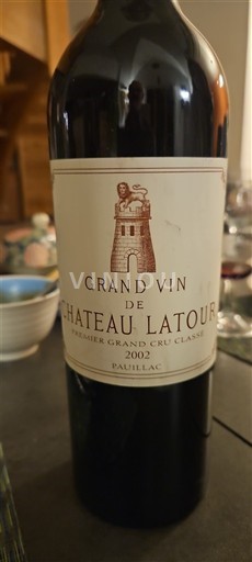 Bordéus Pauillac Grand Cru Château Latour Grand Vin 2002
