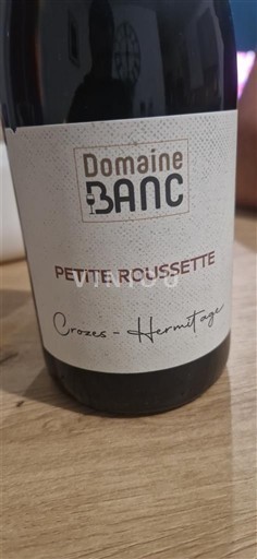 Rhônevallei Crozes-hermitage Domaine Banc Petite Roussette Niet-geïntegreerd