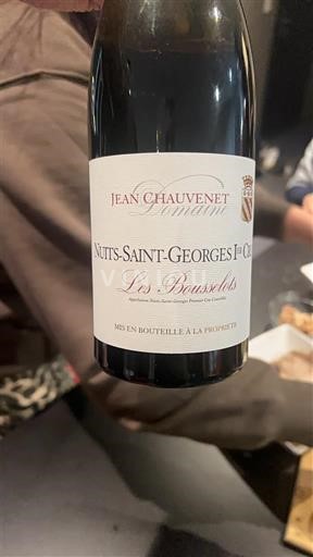 Weine Rouge sec Les Bousselots Domaine Jean Chauvenet 2020 Frankreich Burgund Nuits-Saint-Georges AOC Premier Cru