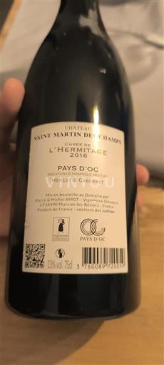 Linguadoca e Rossiglione Paese d'Oc Château Saint Martin de Champs de l'Hermitage 2016
