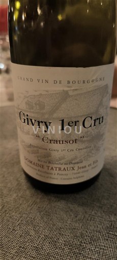 Borgogna Non specificato Premier Cru Domaine Tatraux Jean et Fils Crausot Senza annata