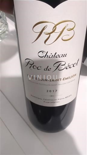 Burdeos Puisseguin-saint-émilion Château Roc de Bécot 2017