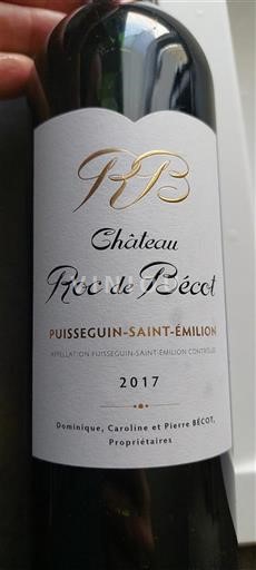Bordeaux Puisseguin-Saint-Émilion Château Roc de Bécot 2017