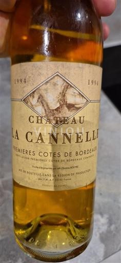 Bordeaux Premières Côtes de Bordeaux Château La Cannelle 1994