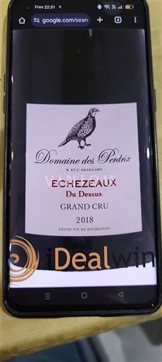 Borgoña Échézeaux Grand Cru Domaine S Perdrix Echezeaux Du Dessus 2018