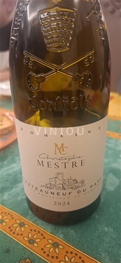 Valle del Ródano Châteauneuf-du-Pape. Domaine Christophe Mestre 2024