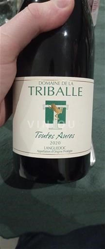 Langvedok Languedoc Domaine La Triballe Toutes Aures 2020