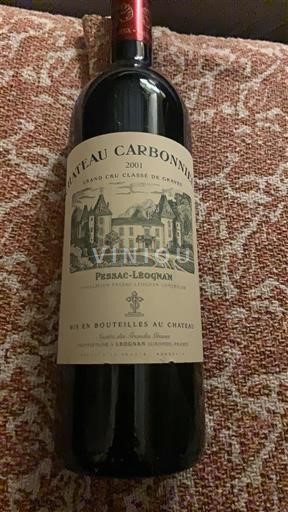 Wines Rouge sec Château Carbonnieux 2001 France Bordeaux Pessac-Léognan AOC Grand Cru