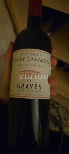 Bordeaux Graves Château Fontey Lamartine Les Parcelles 2016