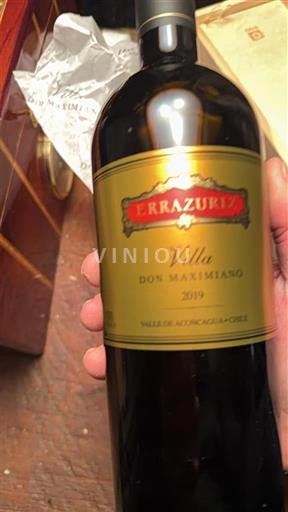Thung lũng Rapel Thung lũng Colchagua Errazuriz Viña Don Maximiano 2019