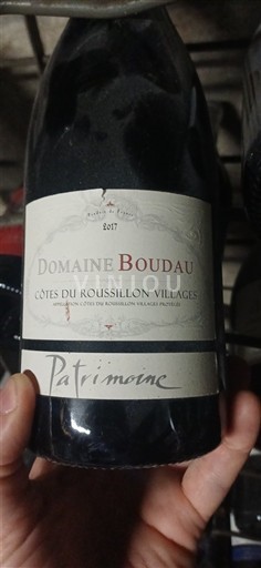 Roussillon Côtes du Roussillon Villages Domaine Boudau Patrimoine 2017