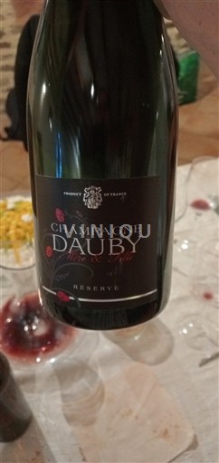 Champaña Champán Dauby Réserve Sin añada