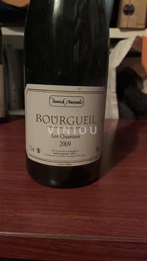 Dolina Loare Bourgueil Yannick Amirault Les Quartiers 2009