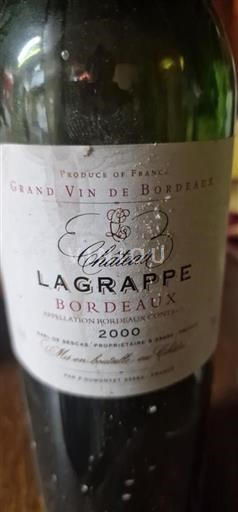 Bordeaux Château Lagrapppe 2000