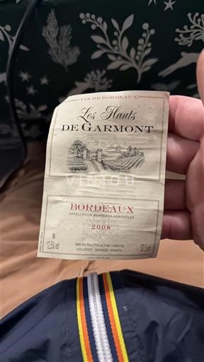 Bordeaux Les Hauts de Garmont 2008