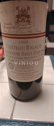 Burdeos Puisseguin-saint-émilion Château Rigaud 1992