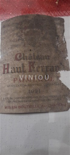Bordeaux Pomerol Château Haut Ferrand 1991