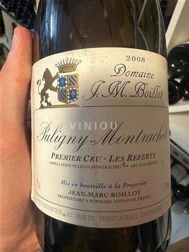 Burgund Puligny-Montrachet Premier Cru Domaine Jean-Marc Boillot Premier Cru - Les Referts 2008