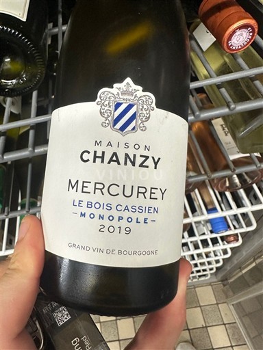 Burgund Mercurey Maison Chanzy Le Bois Cassien Monopole 2019