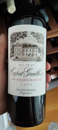 Burdeos Saint-Émilion Gran Cru Grand Cru Château Capet-Guillier 2020