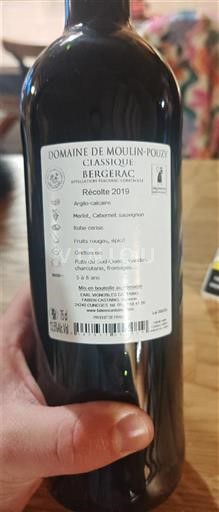 Sudoeste Bergerac Domaine Moulin-Pouzy Classique 2019