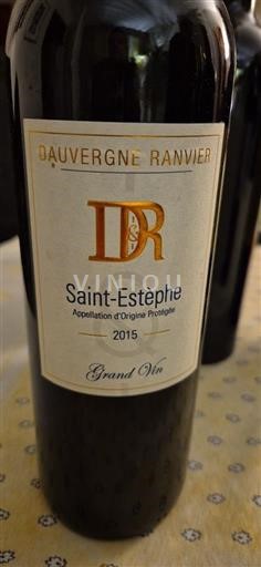 Bordeaux Saint-Estèphe Dauvergne Ranvier Grand Vin 2015