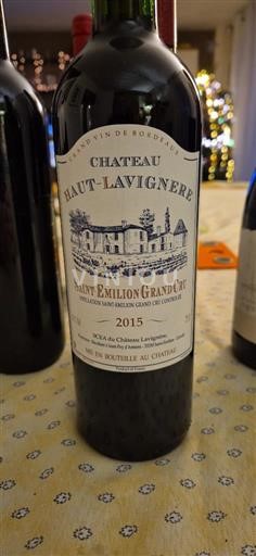 Burdeos Saint-Émilion Gran Cru Grand Cru Château Haut-Lavignère 2015