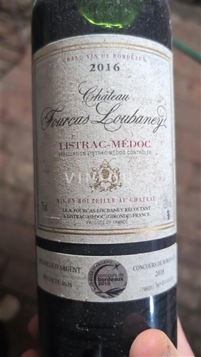 Burdeos Listrac-Médoc Château Fourcas Loubaney 2016