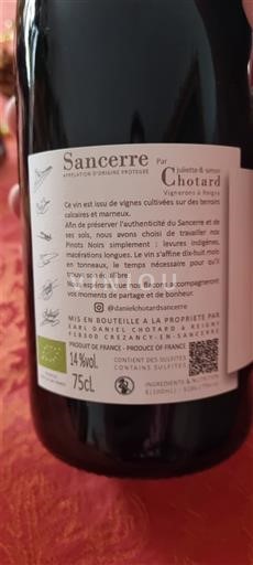 Valle della Loira Sancerre Juliette & Simon Chotard 2023