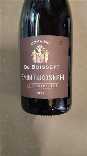 Rhône Valley Saint Joseph Domaine Boisseyt Les Garipelées 2022