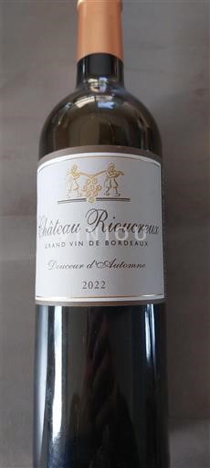 Bordeaux Château Rioucreux Douceur d'Automne 2022