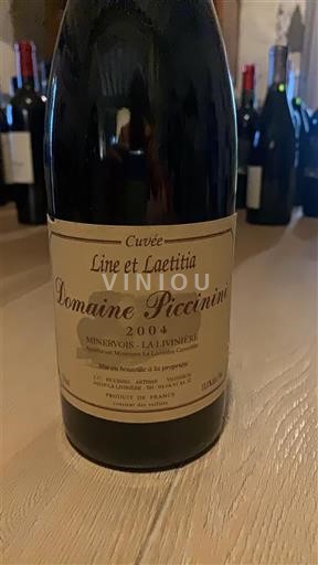 Langvedok Minervois-la-Livinière Domaine Piccinini Line et Laetitia 2004
