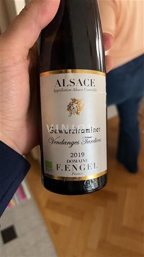Alsácia Vendanges Tardives Domaine F. Engel Gewurztraminer Vendanges Tardives 2019