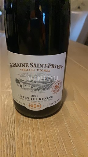 Rhônedalen Côtes du Rhône Domaine Saint-Privat Vieilles Vignes 2021