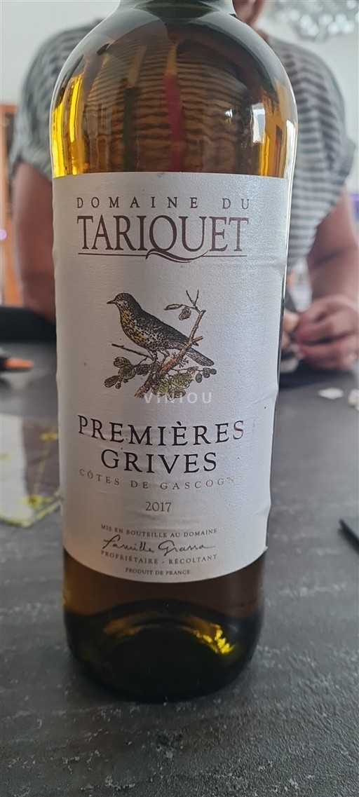 Sudoeste Côtes de Gascogne Domaine Tariquet Premières Grives 2017