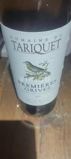 Jugozahod Côtes de Gascogne Domaine Tariquet Premières Grives 2017