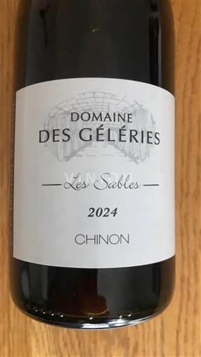 Valle della Loira Chinon Domaine S Géleries Les Sables 2024
