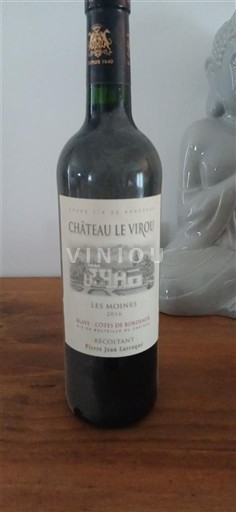 Bordeaux Côtes-de-bourg Château Le Virou Les Moines 2016