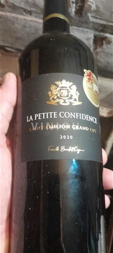 Bordeaux Saint-Émilion Grand Cru Grand Cru Famille Barde-Chapoutier La Petite Confidence 2020