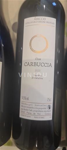 Corse Ajaccio Clos Carbuccia 2020