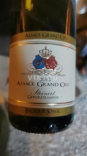Alsace Määrittelemätön Grand Cru Biecher & Schaal Steinert Gewurztraminer 2013