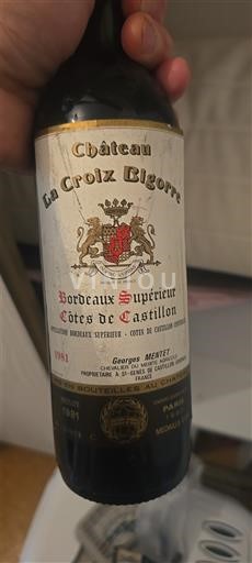 Burdeos Bordeaux superior Château La Croix Bigorre 1981