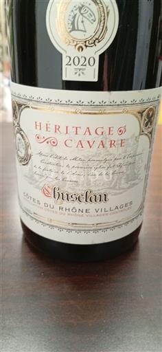 Vallée du Rhône Côtes-du-rhône-villages Chusclan Héritage Cavare 2020