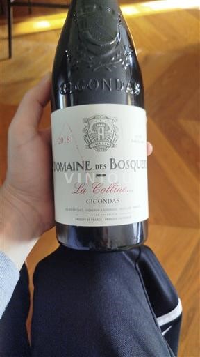 Rượu vang Rouge sec La Colline Domaine S Bosquets 2018 Pháp Thung lũng Rhône Gigondas AOC