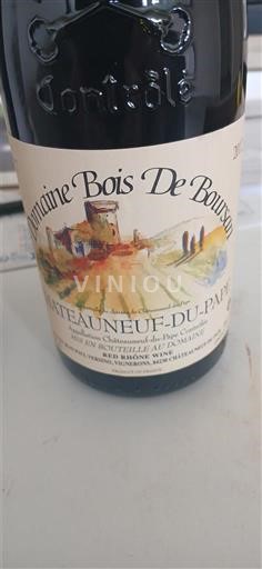 Valle del Ródano Châteauneuf-du-Pape. Domaine Bois de Boursan Sin añada