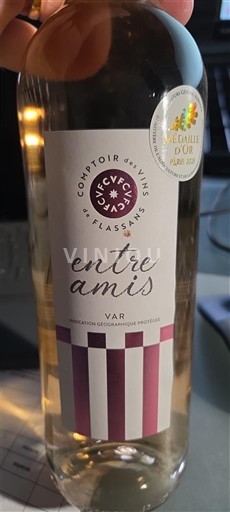 Provence, hạ lưu Rhône, Corse Var Comptoir des Vins de Flassans Entre Amis Không niên vụ