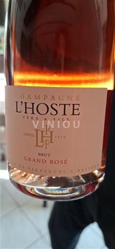 Champagne Sâm-panh Champagne L'Hoste Père & Fils Grand Rosé Không niên vụ