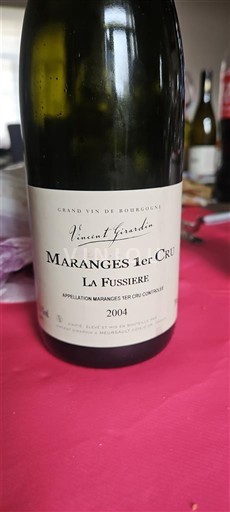 Borgonha Maranges Premier Cru Vincent Girardin La Fussière 2004