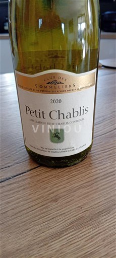 Bourgogne Petit-chablis Club des Sommeliers 2020